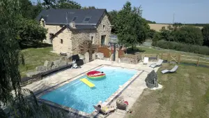 vue aérienne piscine sud ouest
