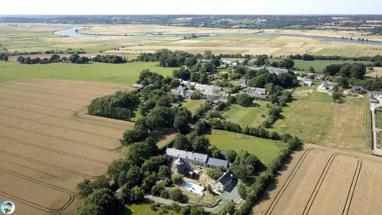 Vue aérienne de la vilaine